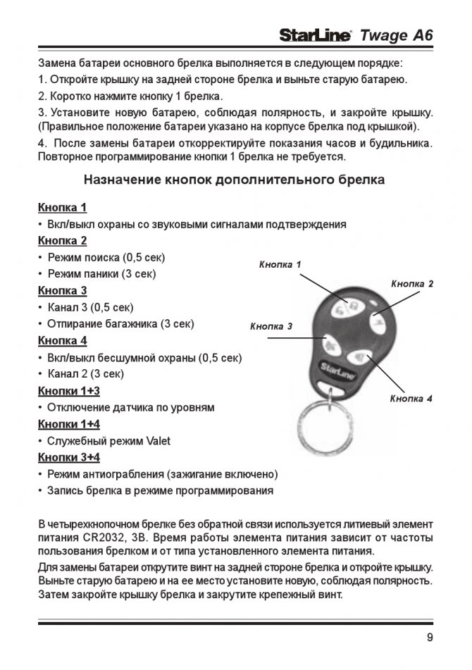 Сигнализация с кнопкой старт стоп и автозапуском инструкция по применению