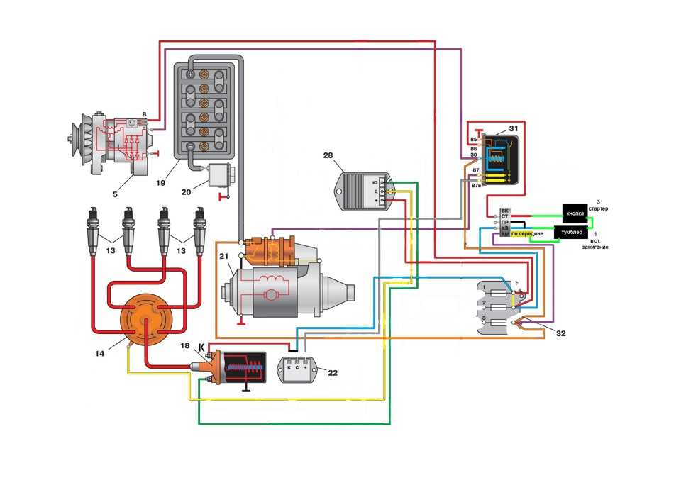 Уаз хантер схема зарядки
