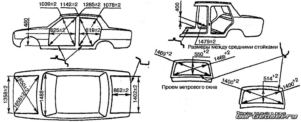 Волга 31105 чертеж