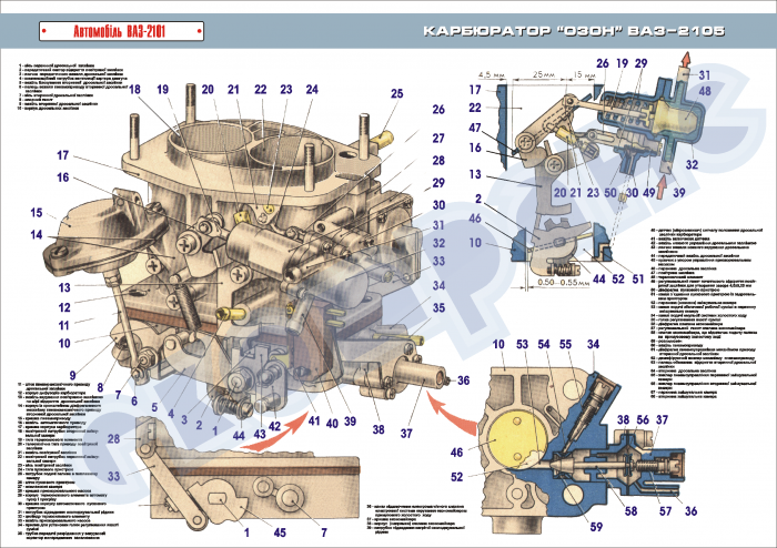 Карбюратор ваз 2105 устройство схема все фото