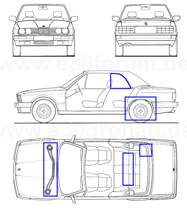 Bmw e34 чертеж