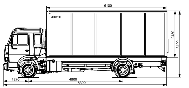 Фенг чертеж. КАМАЗ 4308 габариты кузова. КАМАЗ 4308 габариты габариты. КАМАЗ 4308 габариты фургона. КАМАЗ 4308 изотермический фургон габариты.
