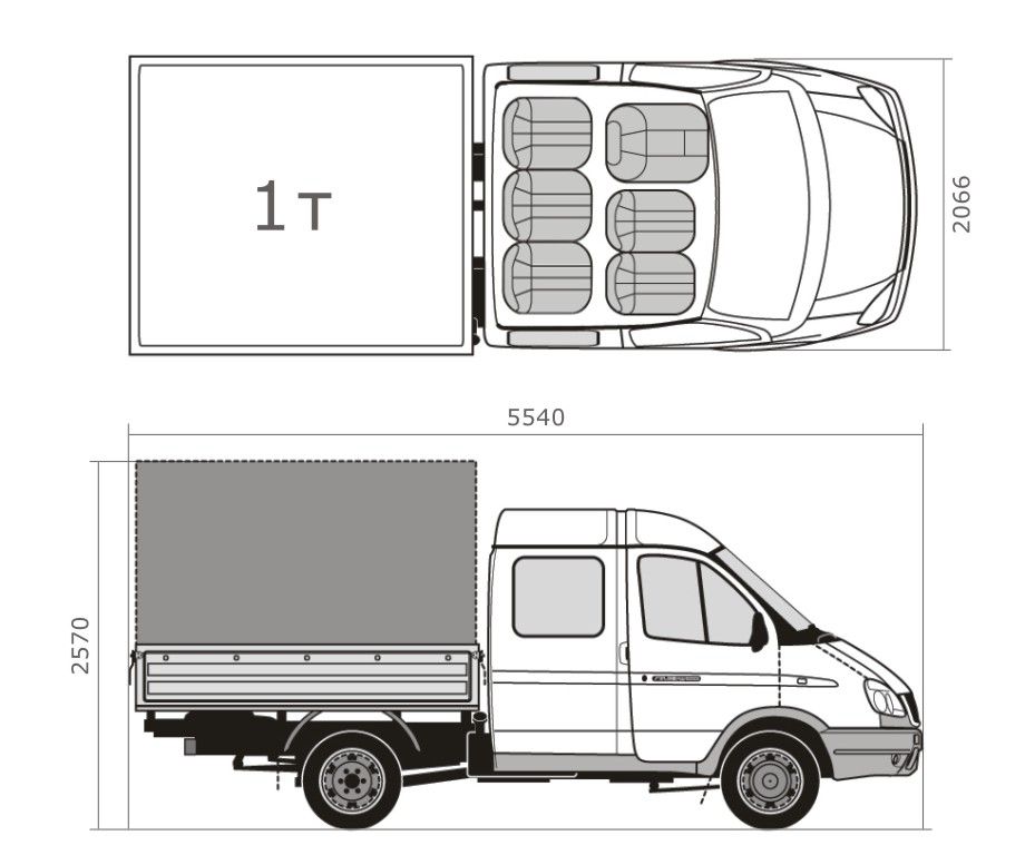 Газ 330232 чертеж