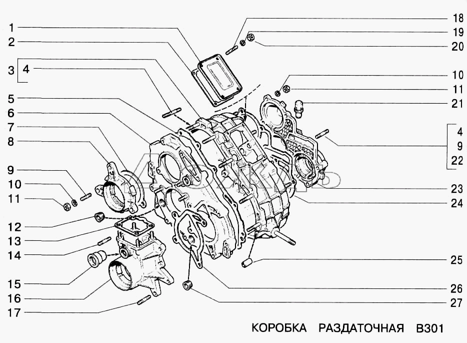 Коробка нива 21214 схема