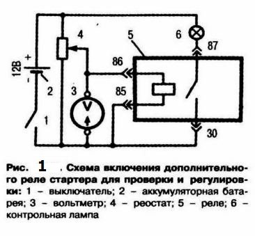 Реле стартера газ 53 схема подключения