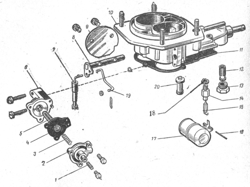 Схема карбюратора ваз 2106. Крышка пускового устройства карбюратора к-151. Винт крепления карбюратора 2107. Пусковое устройство карбюратора 2106. Диафрагма пускового устройства карбюратора 2107.