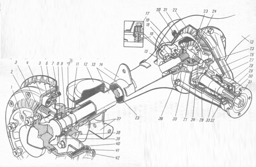 Редуктор заднего моста нива 21213 схема