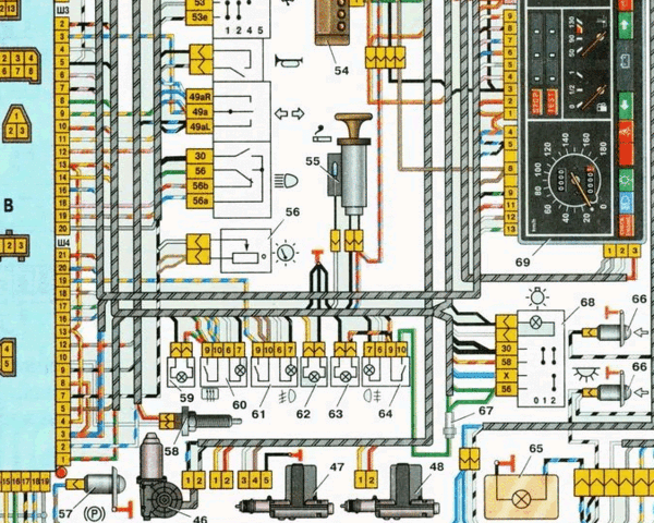 Проводка ваз 2109