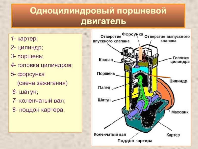 Двс рисунок разрез