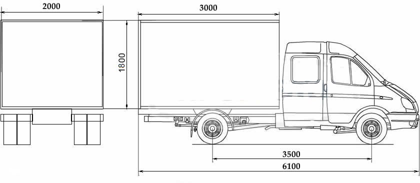 Чертеж газ 330232