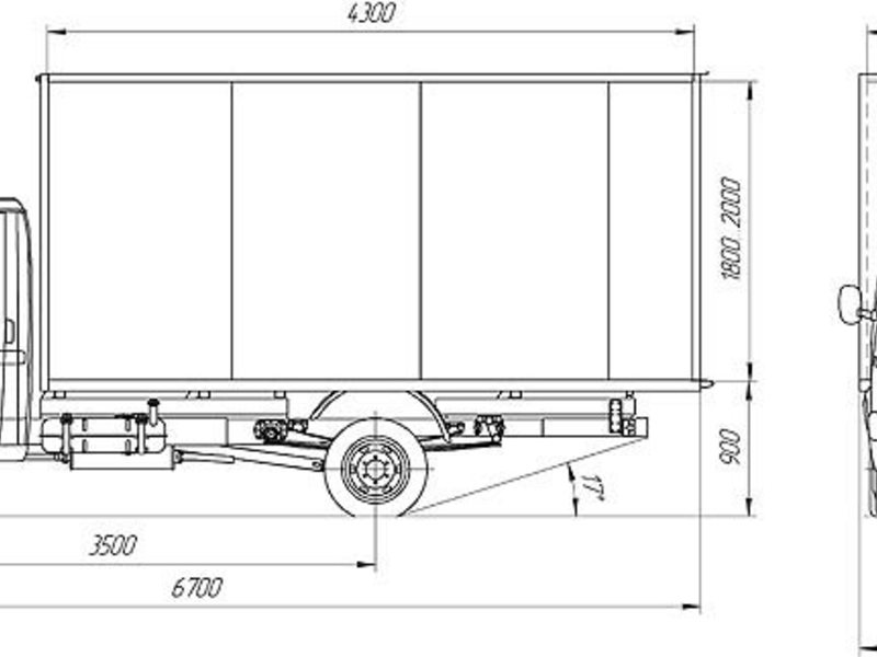 Будка на газель своими руками чертежи длина 3 термобудка