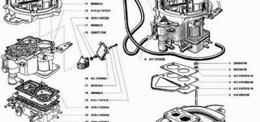 Карбюратор к151д схема