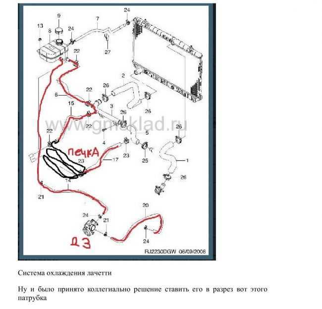 Система охлаждения дэу нексия 8 клапанов схема с описанием