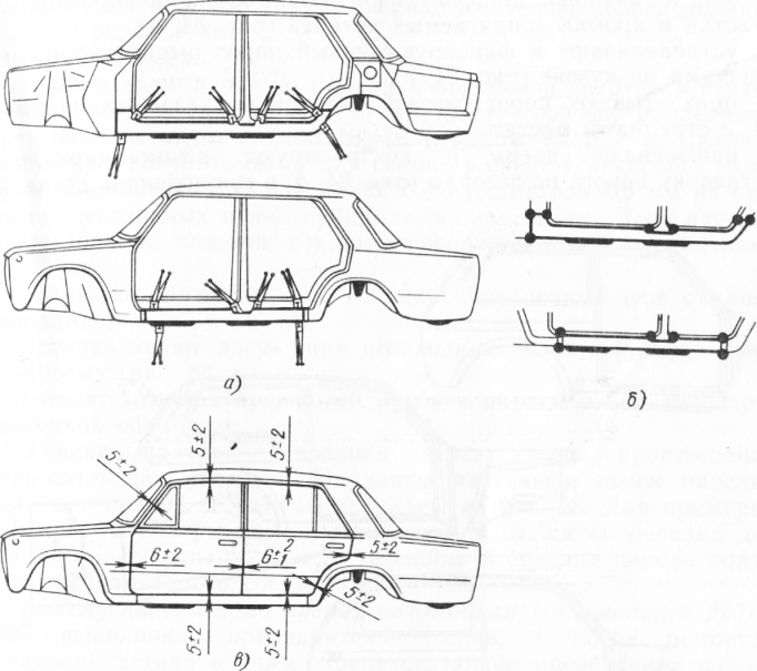 Схема кузова ваз 2106