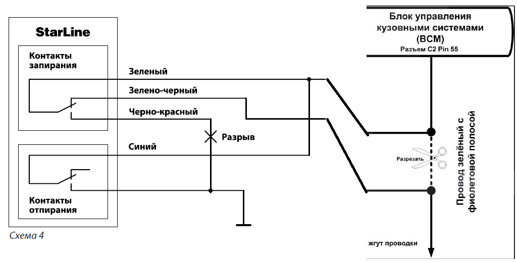 Схема подключения цз приора к сигнализации - 82 фото