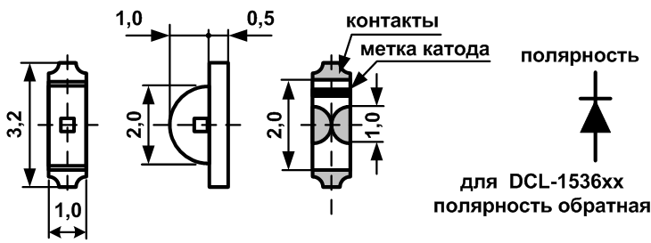 Как определить полярность на схеме