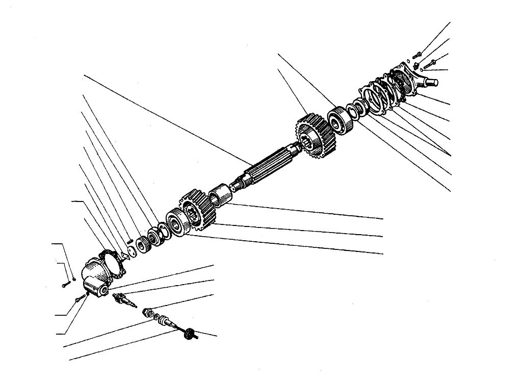 Регулировки урал 4320. Привод промежуточного вала Урал 4320. Вал карданный раздаточной коробки Урал. Втулка привода спидометра раздаточной коробки 212. Промежуточный вал Урал 4320 схема.