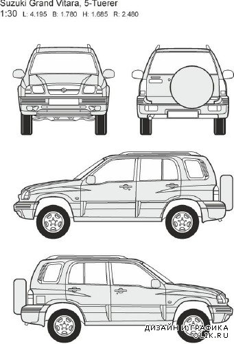 Suzuki vitara размеры