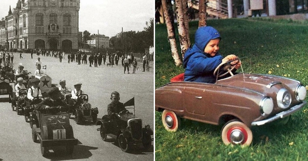 Детство 16. Детский педальный транспорт СССР. Детская машина в Советском Союзе. Советские ретро автомобили детские. Детские педальные автомобили в 50 годы.