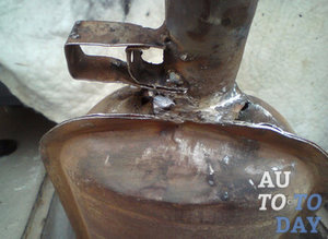 Завариваем глушитель