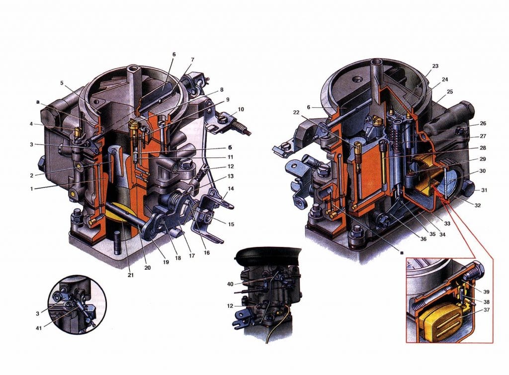 Схема карбюратора К-126