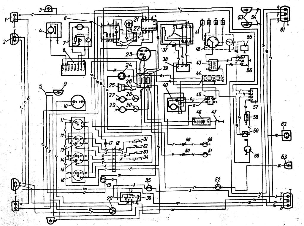 Схема проводки уаз буханка инжектор 421 двигатель