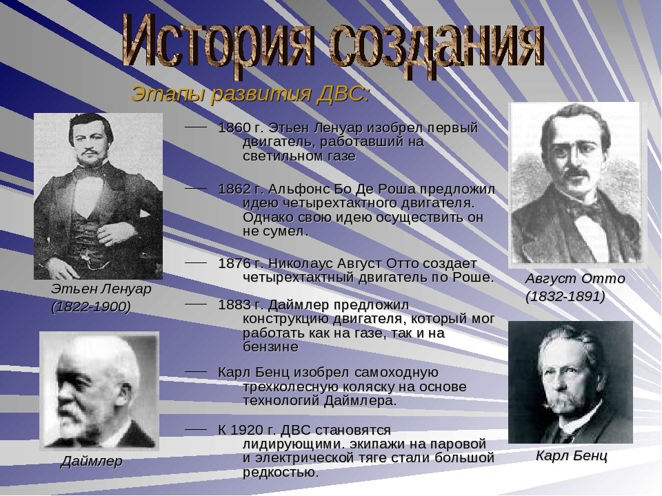 Кто изобрел двигатель внутреннего сгорания. Француз Ленуар в 1860 г создал первый двигатель внутреннего сгорания. Этьен Ленуар изобрёл первый двигатель внутреннего сгорания. Э Ленуар изобретатель двигателя внутреннего сгорания. Двигатель внутреннего сгорания 1860г.