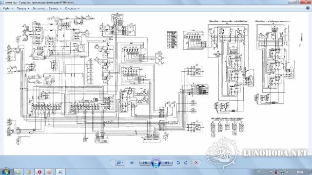 Схема проводки газ 3307