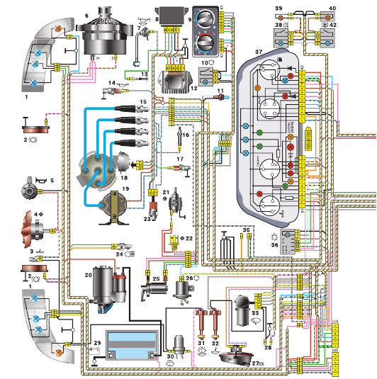 Схема проводки ваз 2115 инжектор 8 клапанов
