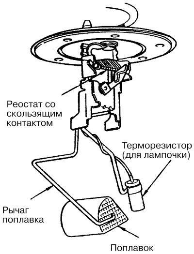 Датчик уровня топлива схема