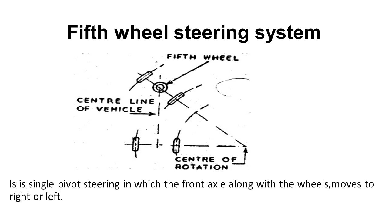 Fifth wheel steering system