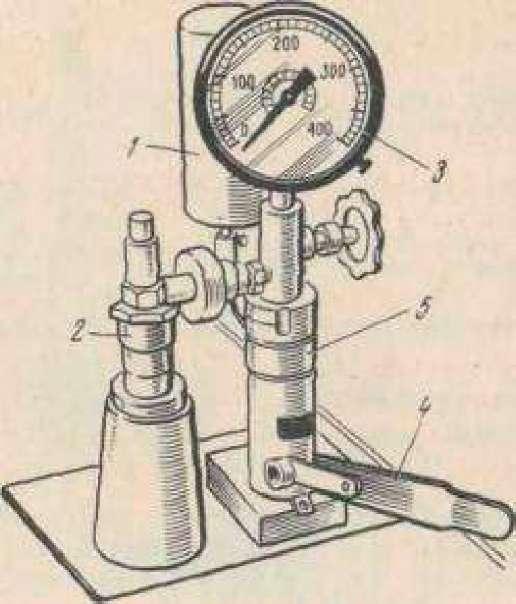 Стенд для проверки форсунок дизельных схема