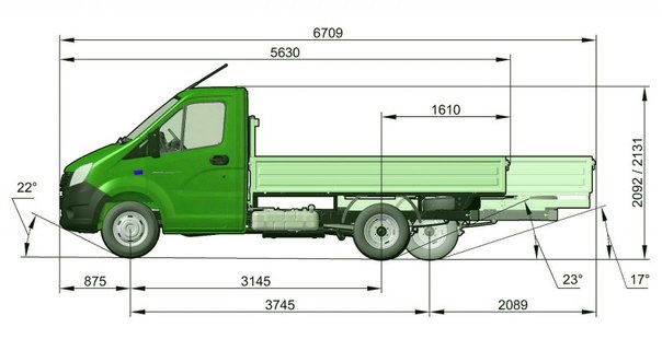 Размеры 10 тонника машины