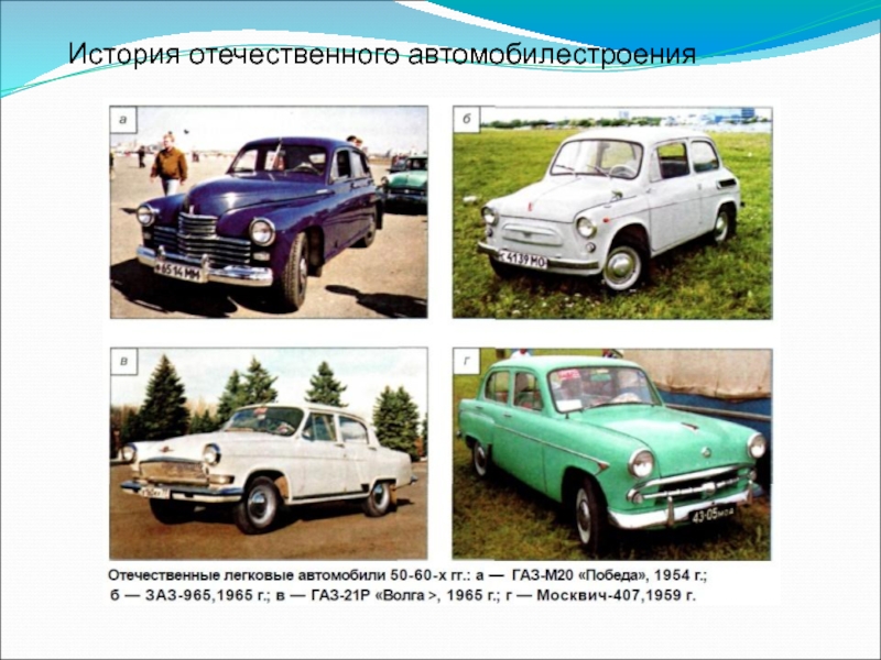 История отечественных автомобилей