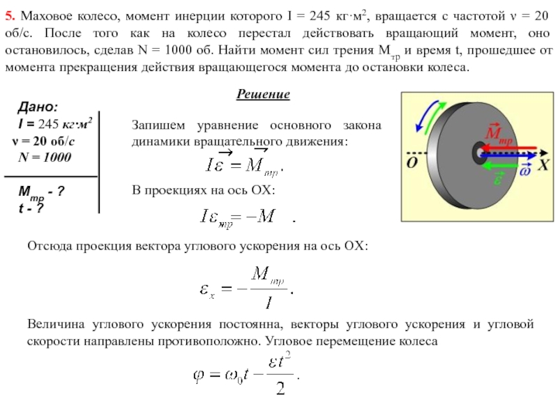 Расчет крутящего момента двигателя