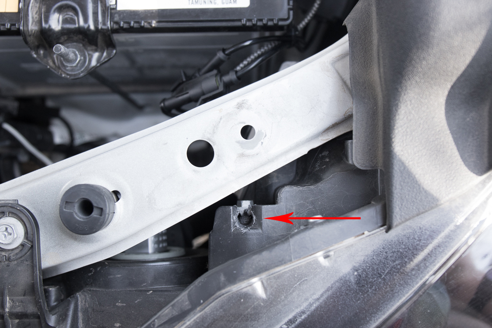 Aim your 4Runner Low Beams - Step #2: Pull Plastic cover back if needed