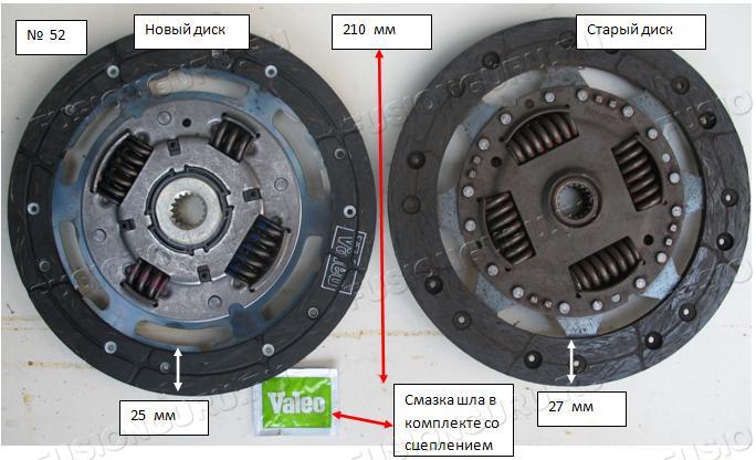 толщина диска сцепления ваз