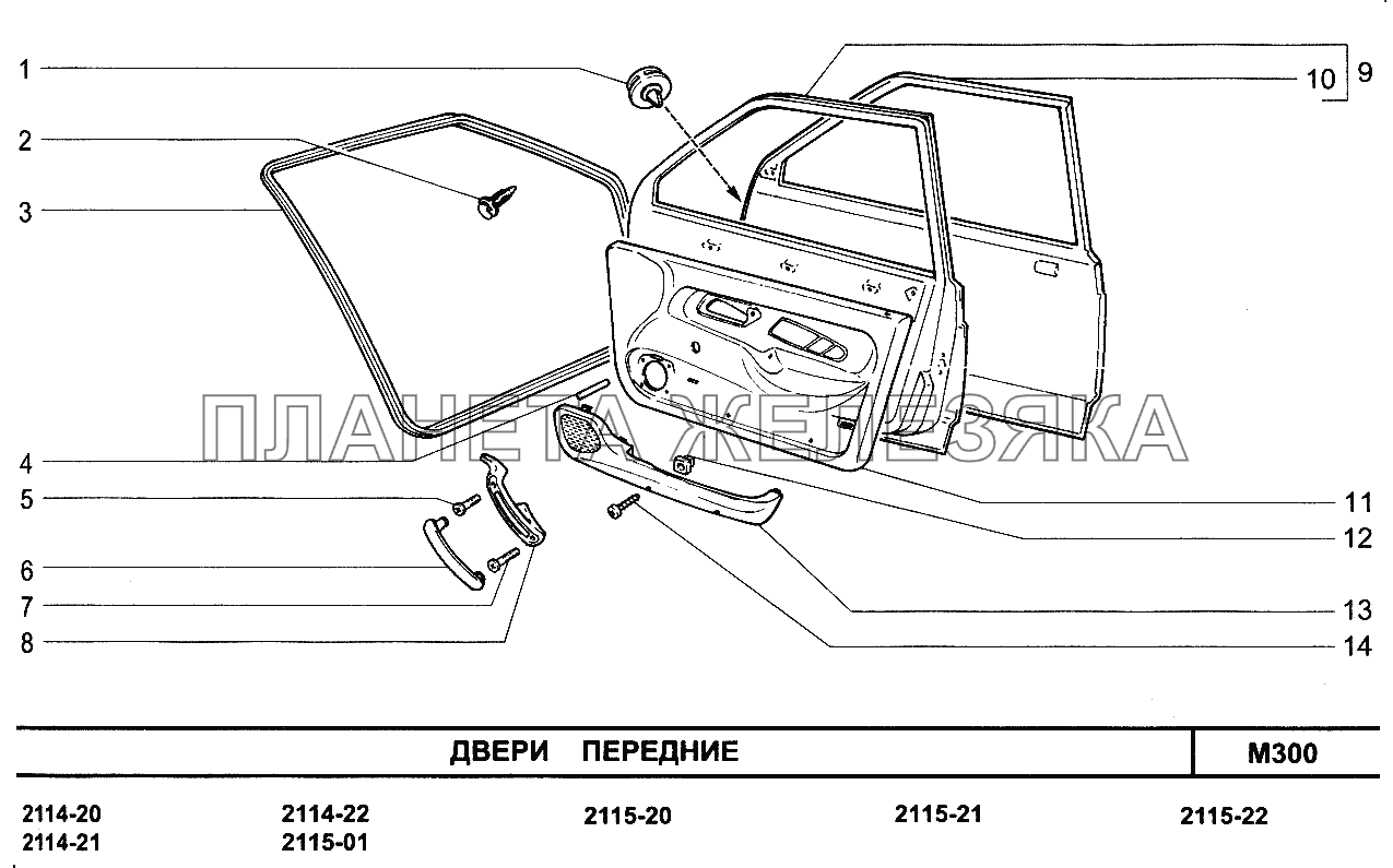 Размеры кузова ваз 2115