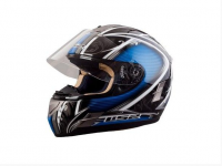 Шлем интеграл LS2 FF366 Cyber gloss black blue XL
