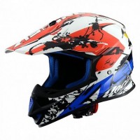 Шлем модуляр снегоходный  ASTONE MX 600 Бело-сине-красный