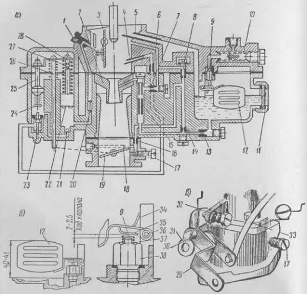 Схема карбюратора к 21